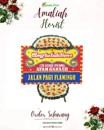 Bunga Papan Congratulation di Tembung